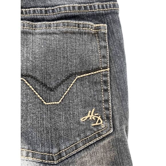 Harley Davidson Boot Cut Jeans in Black Size 12 Long - Picture 5 of 14